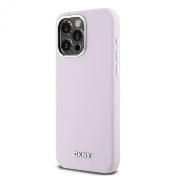 Husă rigidă DKNY DKHMP15XSMCHLP din silicon lichid cu MagSafe pentru Apple iPhone 15 Pro Max 6,7