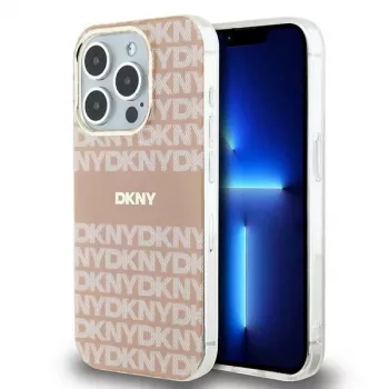 Husă rigidă DKNY DKHMP14XHRHSEP IML Mono & Stripe MagSafe pentru Apple iPhone 14 Pro Max 6,7