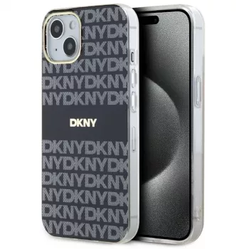 Husă rigidă DKNY DKHMP14SHRHSEK IML Mono & Stripe pentru iPhone 14/15/13 6,1