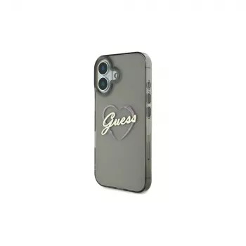 Guess GUHCP16SHCHGSPK carcasă rigidă pentru iPhone 16 6,1 inch IML Heart negru