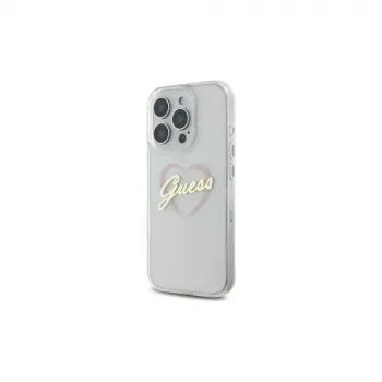 Guess GUHCP16LHCHGSPT carcasă rigidă IML Heart pentru Apple iPhone 16 Pro 6,3
