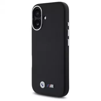 BMW BMHCP16S23PMWK iPhone 16 6,1 inch negru carcasă rigidă M Smooth Full Wrapped Metal
