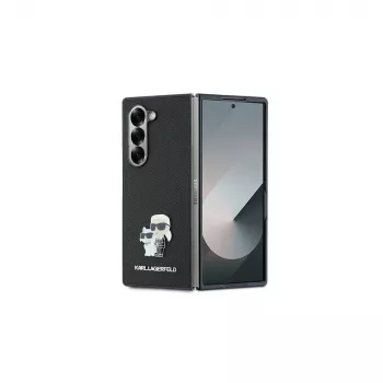 Karl Lagerfeld KLHCZFD6SAPKCNPK Saffiano Metal Pin Husă rigidă pentru Samsung Galaxy Z Fold6 (F956) - negru