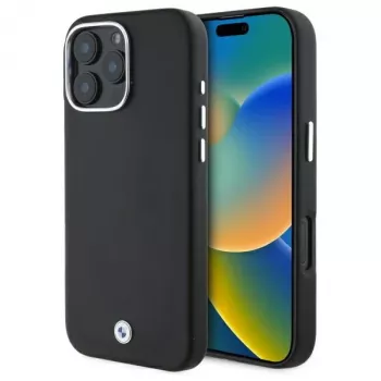 BMW M Collection iPhone 16 Pro Husă rigidă Full Wrapped Metal MagSafe negru