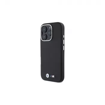 Husă rigidă din metal îmbrăcată în Kevlar BMW M Edition pentru Apple iPhone 16 Pro Max 6,9 inch - neagră