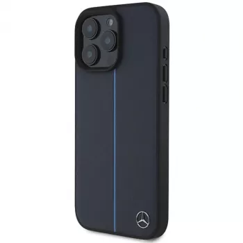 Husă rigidă navy MERCEDES-BENZ MEHMP16X23RURBV pentru iPhone 16 Pro Max 6,9