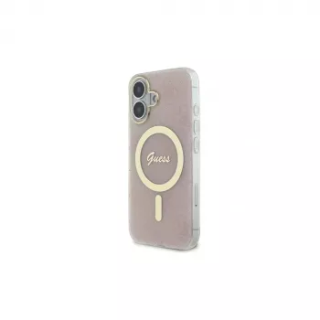 Guess GUHMP16MH4STP iPhone 16 Plus 6,7 inch roz Huse hard IML 4G MagSafe