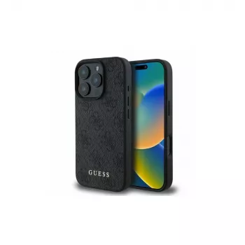 Guess 4G Classic husă pentru Apple iPhone 16 Pro, neagră