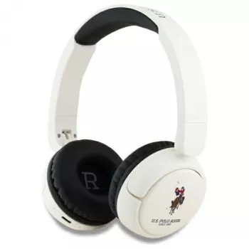 U.S. POLO ASSN. USHPV6PUNH Căști Bluetooth on-ear albe