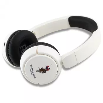U.S. POLO ASSN. USHPV6PUNH Căști Bluetooth on-ear albe