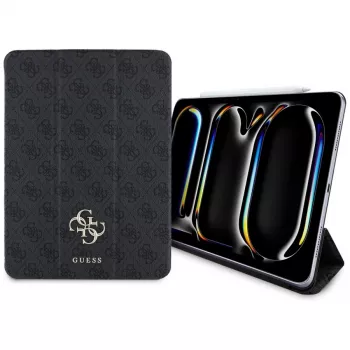 Guess GUFC11PM24PS4SGK iPad Pro 11 M4 2024 / M5 2025 Husa folio magnetică 4G Big Logo neagră