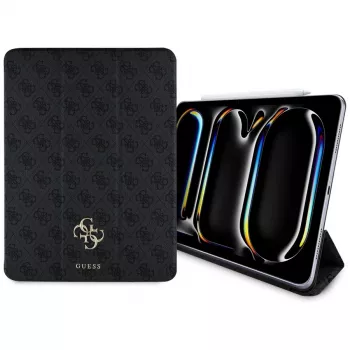 Guess GUFC13PM24PS4SGK iPad Pro 13 M4 2024 / M5 2025 Husă folio magnetică 4G Big Logo neagră