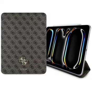 Guess GUFC13PM24PS4SGW iPad Pro 13 M4 2024 / M5 2025 Husă folio magnetică 4G Big Logo maro