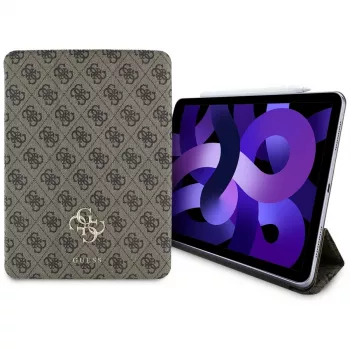Guess GUFC11RM24PS4SGW iPad Air 11 M2 2024 / M3 2025 / M4 2026 Husă folio magnetică 4G Big Logo maro