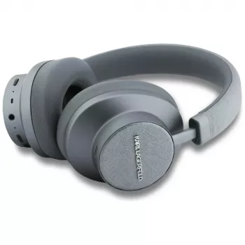 Căști over-ear Bluetooth ANC Karl Lagerfeld Saffiano Elongated, gri