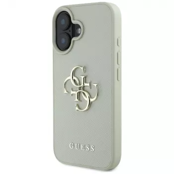 Carcasă spate Guess Grained Big 4G Logo Small Classic pentru iPhone 16 - verde