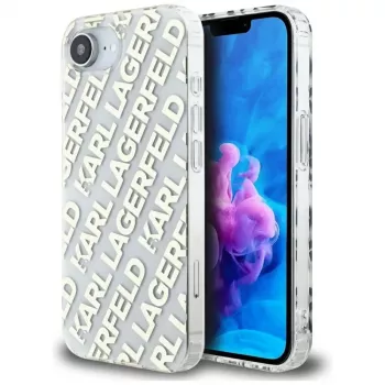 Husă Karl Lagerfeld IML Repeat Logo pentru iPhone 16e / 17e auriu
