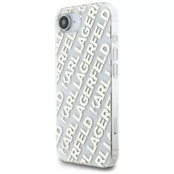 Husă Karl Lagerfeld IML Repeat Logo pentru iPhone 16e / 17e auriu
