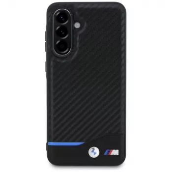 Husă BMW M Carbon pentru Samsung Galaxy A56, neagră