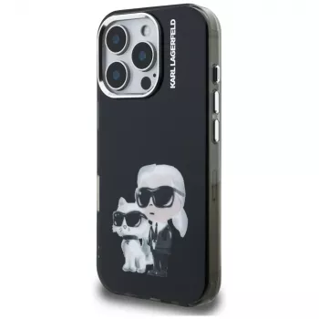 Husă de protecție KARL LAGERFELD IML Aquarelle pentru Apple iPhone 16 Pro - neagră