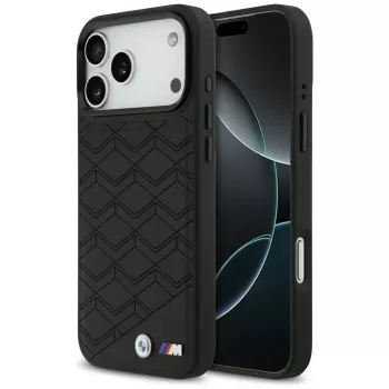 Husă MagSafe BMW M Shape Logo pentru Apple iPhone 17 Pro Max, neagră