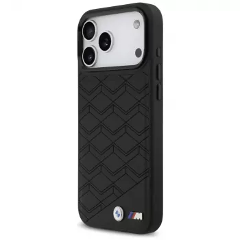 Husă MagSafe BMW M Shape Logo pentru Apple iPhone 17 Pro Max, neagră