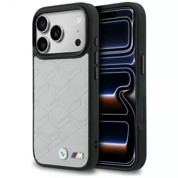 Husă MagSafe BMW M Shape Logo pentru iPhone 17 Pro Max, gri