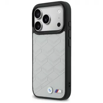 Husă MagSafe BMW M Shape Logo pentru iPhone 17 Pro Max, gri