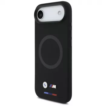 Husă MagSafe BMW M Silicon Logo pentru iPhone Air neagră
