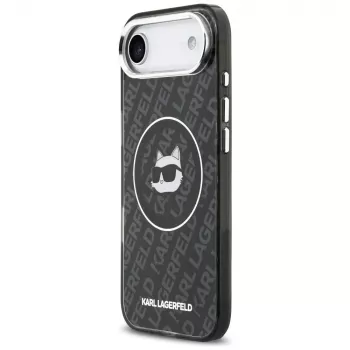 Husă MagSafe Karl Lagerfeld IML Choupette Head Logo pentru Apple iPhone Air - neagră