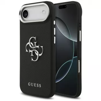 Husă Guess Grained Big 4G Classic Logo pentru iPhone Air - neagră
