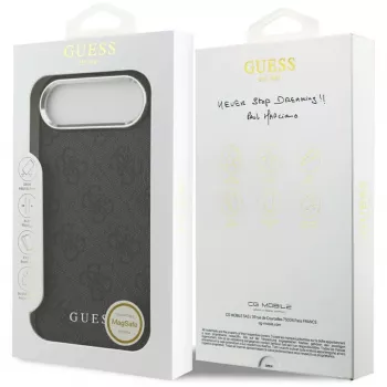 Husă Guess 4G Classic Logo MagSafe pentru iPhone Air, neagră