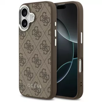 Husă Guess 4G Classic Logo MagSafe pentru iPhone 17, maro