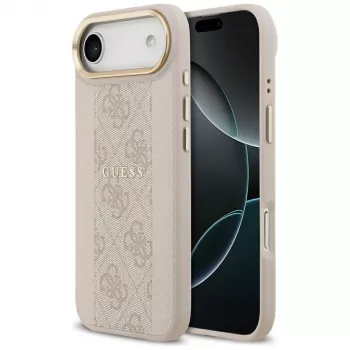 Husă Guess 4G Stripe MagSafe pentru iPhone Air roz