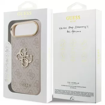 Husă Guess 4G Big 4G Classic Logo pentru iPhone Air (roz / auriu)