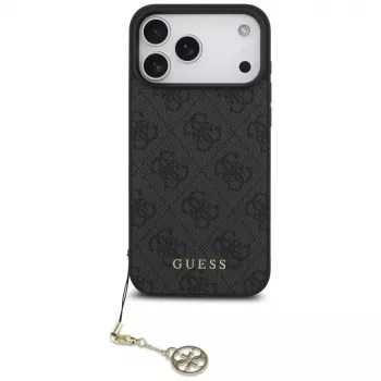 Husă Guess 4G Charms Collection MagSafe pentru iPhone 17 Pro Max neagră
