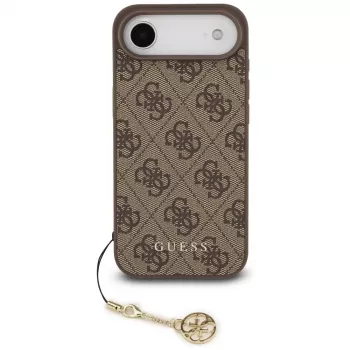 Husă Guess 4G Charms Collection MagSafe pentru iPhone 13 Pro Max (maro)
