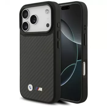 Husă MagSafe BMW M Kevlar Matt pentru Apple iPhone 17 Pro neagră