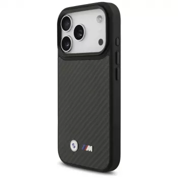 Husă MagSafe BMW M Kevlar Matt pentru Apple iPhone 17 Pro neagră