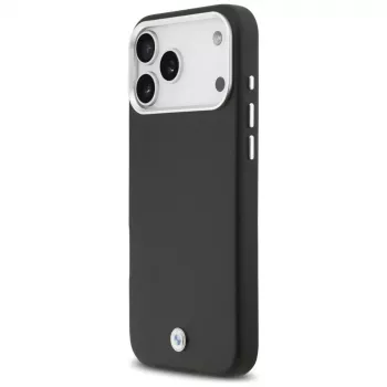 Husă MagSafe metalică BMW Sign Full Wrapped pentru iPhone 17 Pro Max, neagră