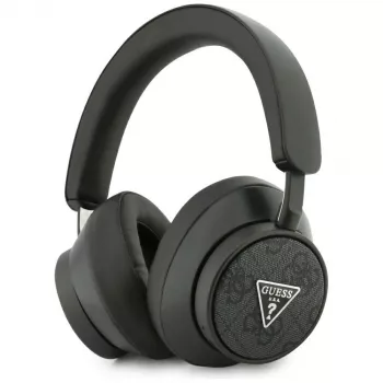 Căști wireless over-ear Guess 4G Triangle Logo Bluetooth 5.4 ENC, negre