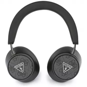 Căști wireless over-ear Guess 4G Triangle Logo Bluetooth 5.4 ENC, negre