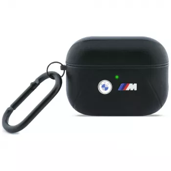 Husă BMW Curved Line pentru AirPods Pro 3, neagră