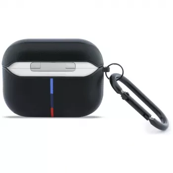 Husă BMW Curved Line pentru AirPods Pro 3, neagră