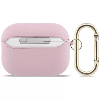 Husă de protecție Guess Grained Classic Logo pentru Apple AirPods Pro generația 3, roz
