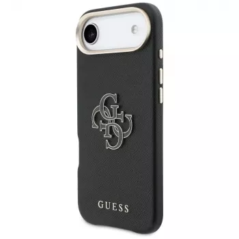 Husă Guess FW Resin Logo pentru iPhone Air, neagră