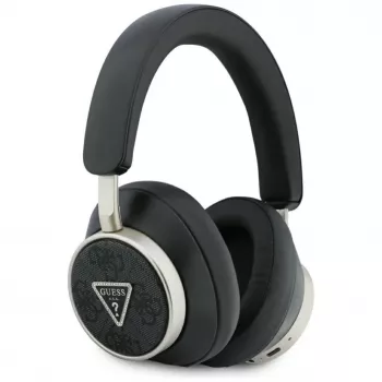 Guess 4G Triangle Logo Căști wireless Bluetooth 5.4 over-ear cu ENC, negru