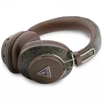 Guess Triangle Logo Căști Bluetooth ENC over-ear maro