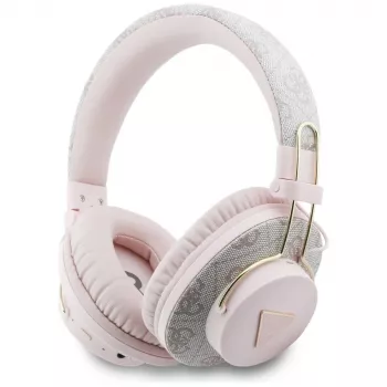 Guess Triangle Logo Căști Bluetooth ENC over-ear roz