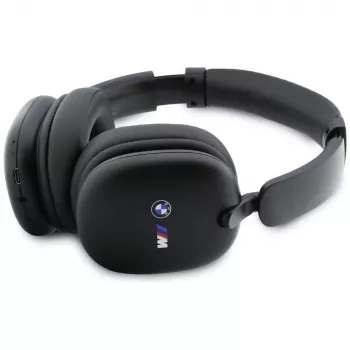 BMW Căști Bluetooth over-ear cu logo-uri imprimate, negru